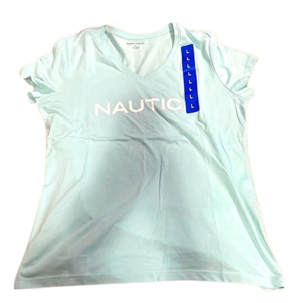 Nautica Womens Logo Tee Size Medium